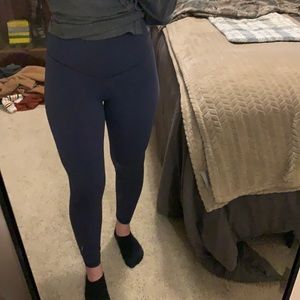 Aerie Real Me High Waisted navy leggings